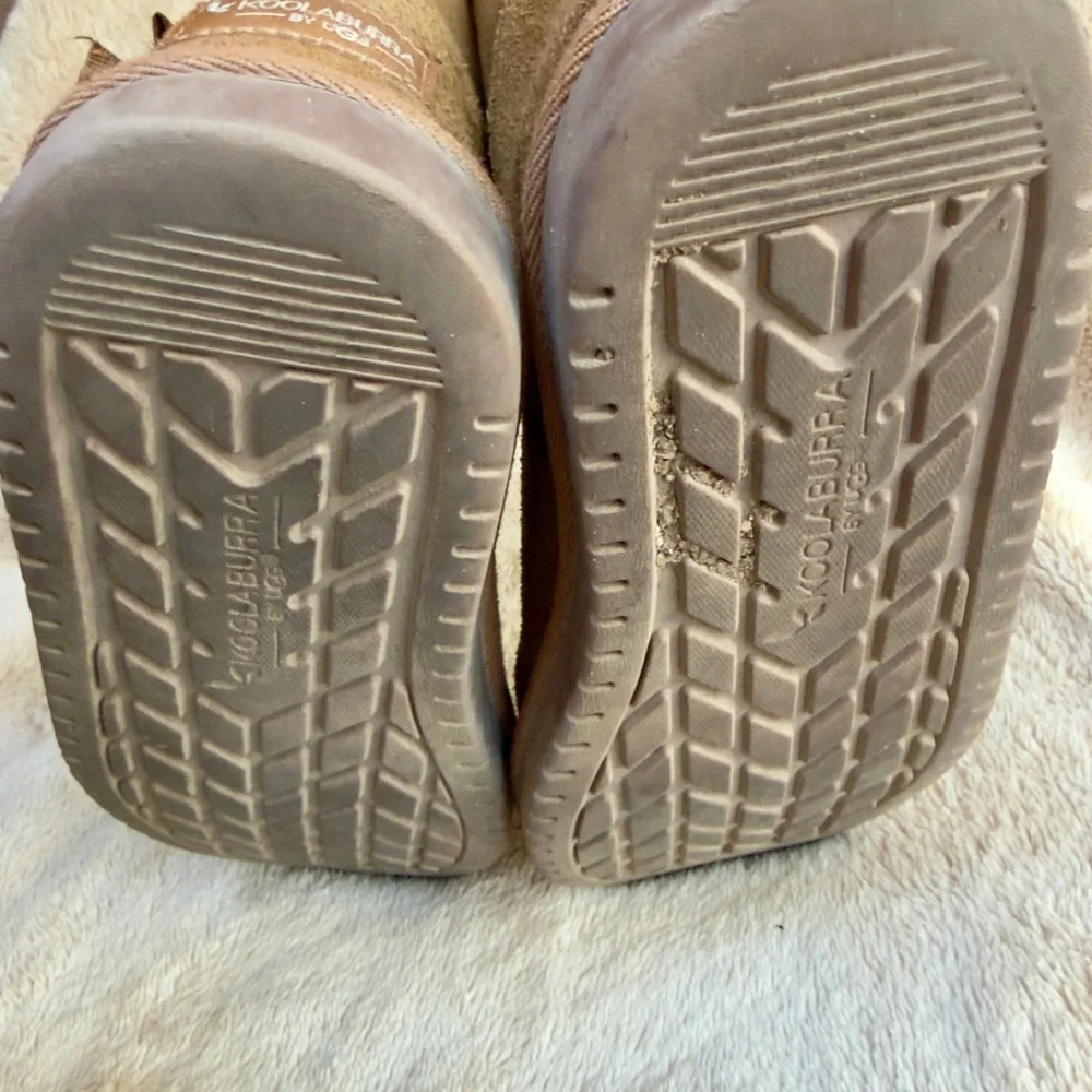 KOOLABURRA‎ BY UGG VICTORIA MINI GIRLS PULL ON Chestnut Winter Boots Sz 3 GUC